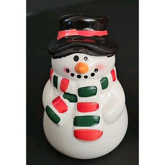 Charming Ceramic Christmas Santa & Snowman Salt & Pepper Shakers - Holiday Decor - Picture 4 of 9